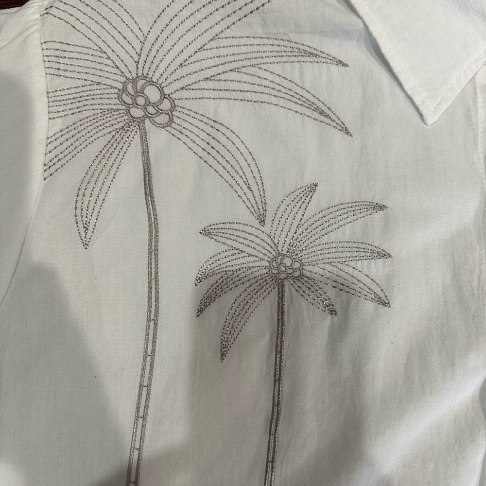 Men’s Hawalili Button Down Embroidered Shirt - Size XXL - Size 2XL - Picture 2 of 6